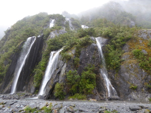 Glacial waterfalls
